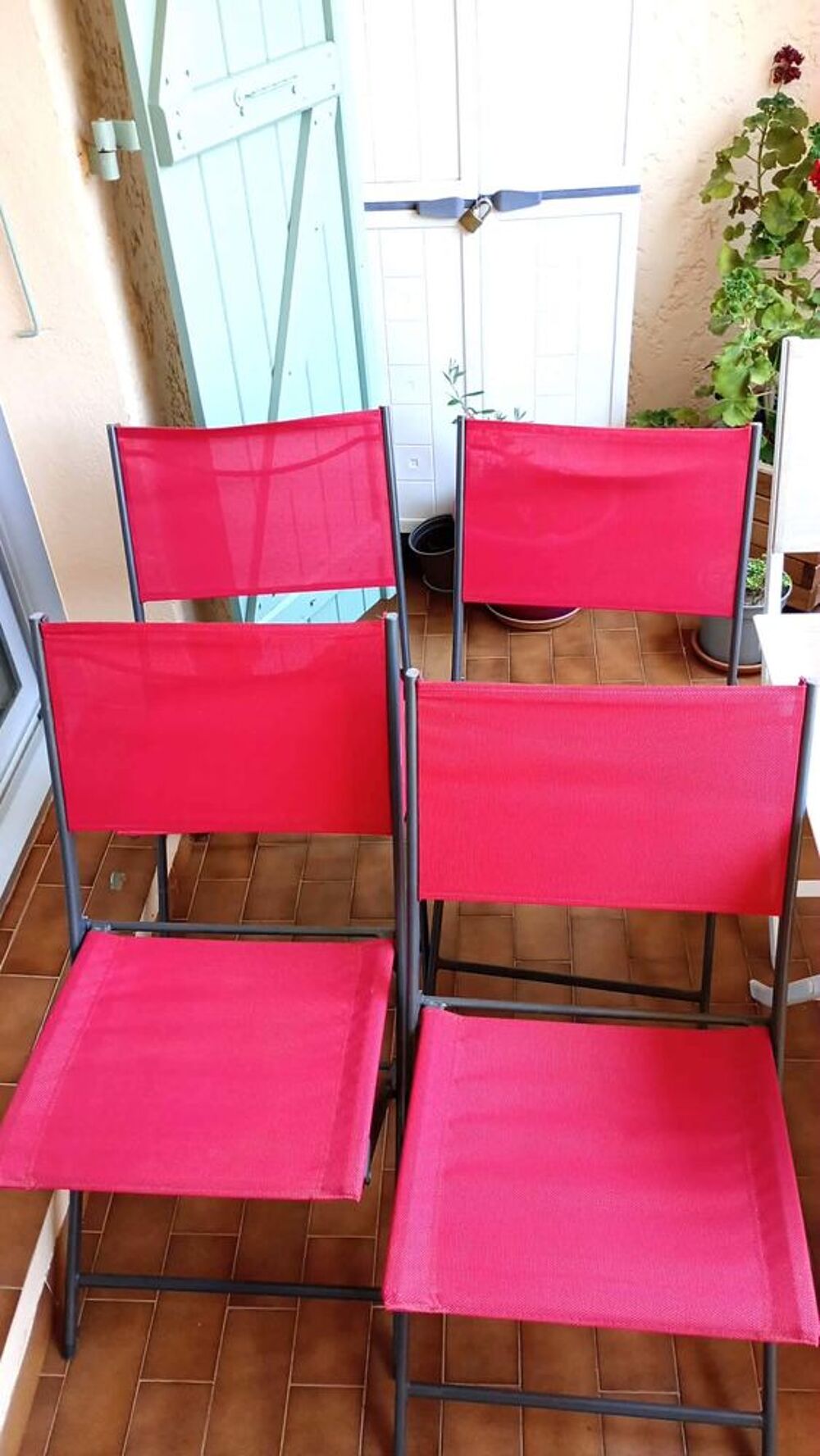 6 chaises de jardin pliantes Hesp&eacute;ride Meubles