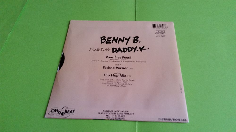 BENNY B CD et vinyles