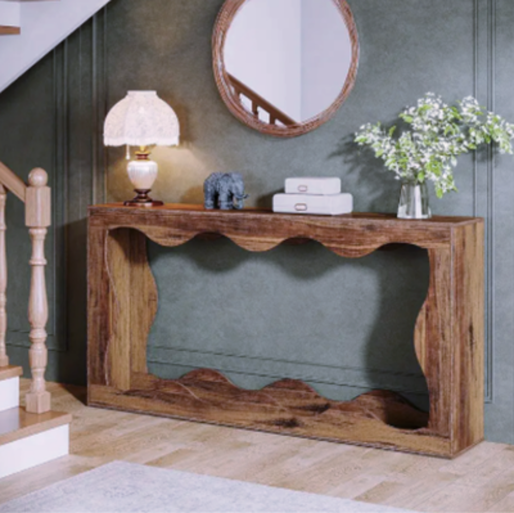 Console en bois sculpt&eacute; ? design fluide &amp; charme naturel Meubles