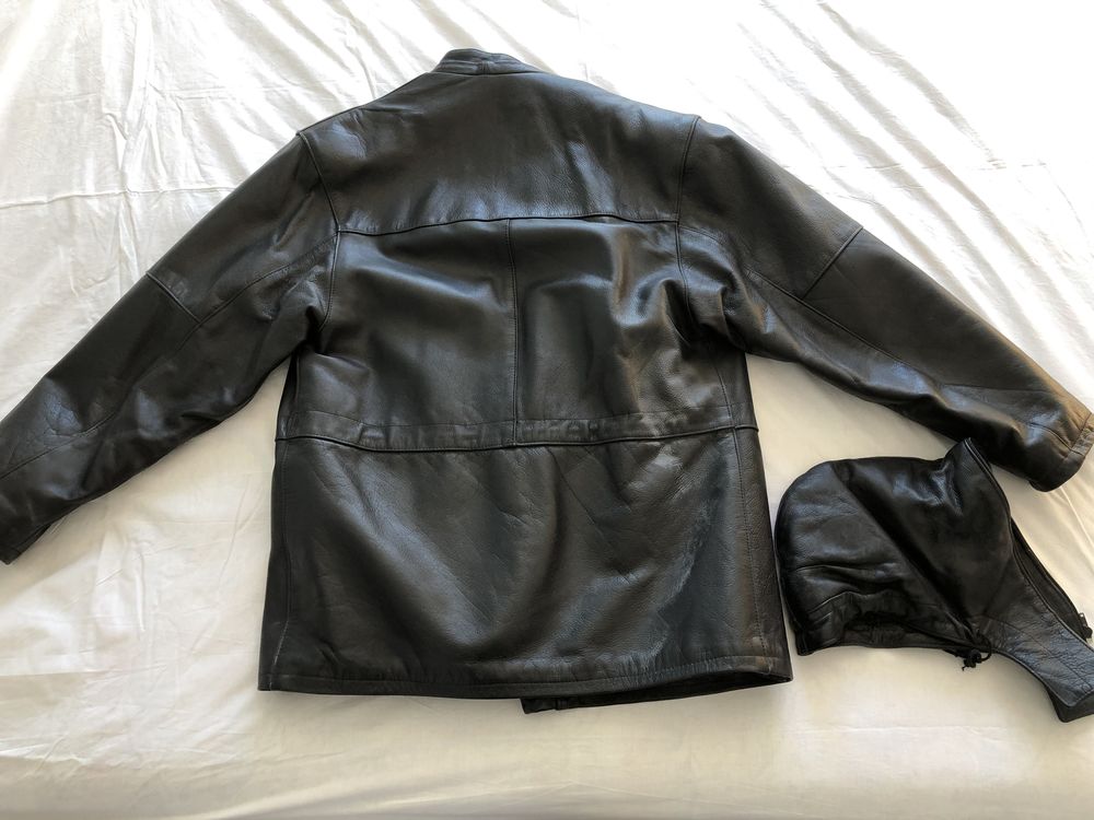 Exceptionnelle : Veste longue cuir pour " moto " : NEUVE Vêtements