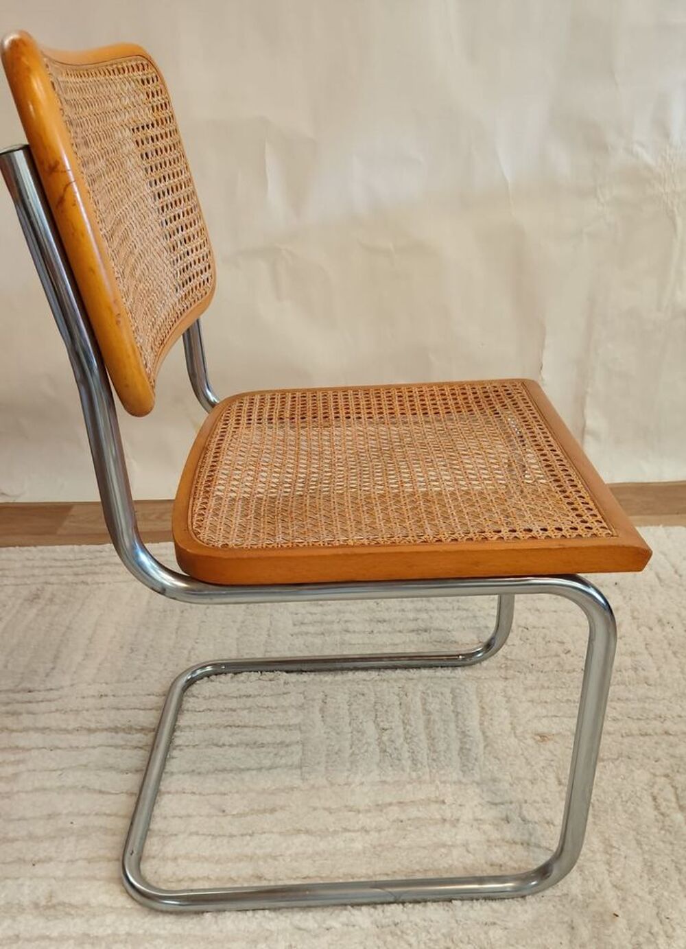 Chaise Cesca B32 de Marcel Breuer estampill&eacute;e, Italie Meubles