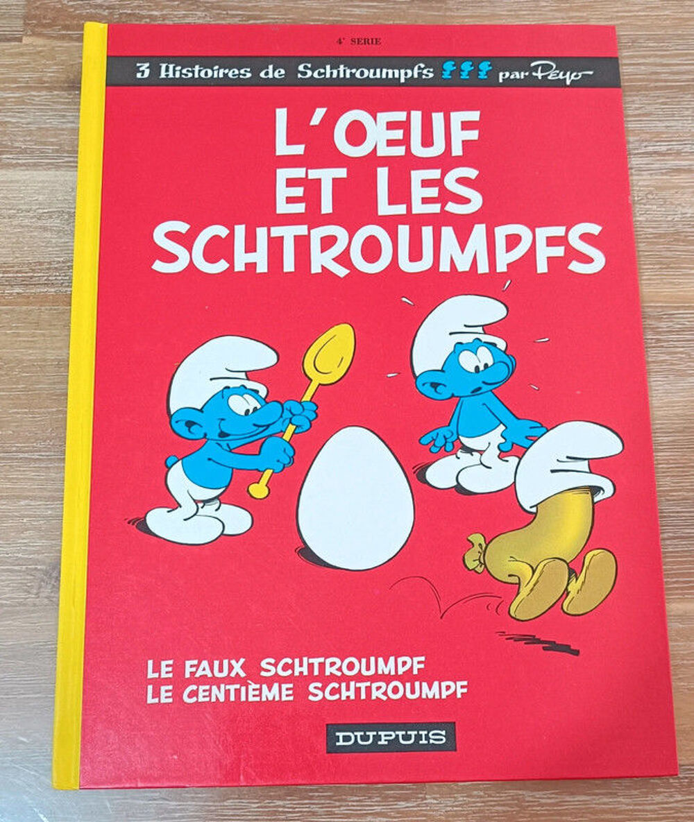 Bande dessin&eacute;e "L'oeuf et les Schtroumpfs" Livres et BD