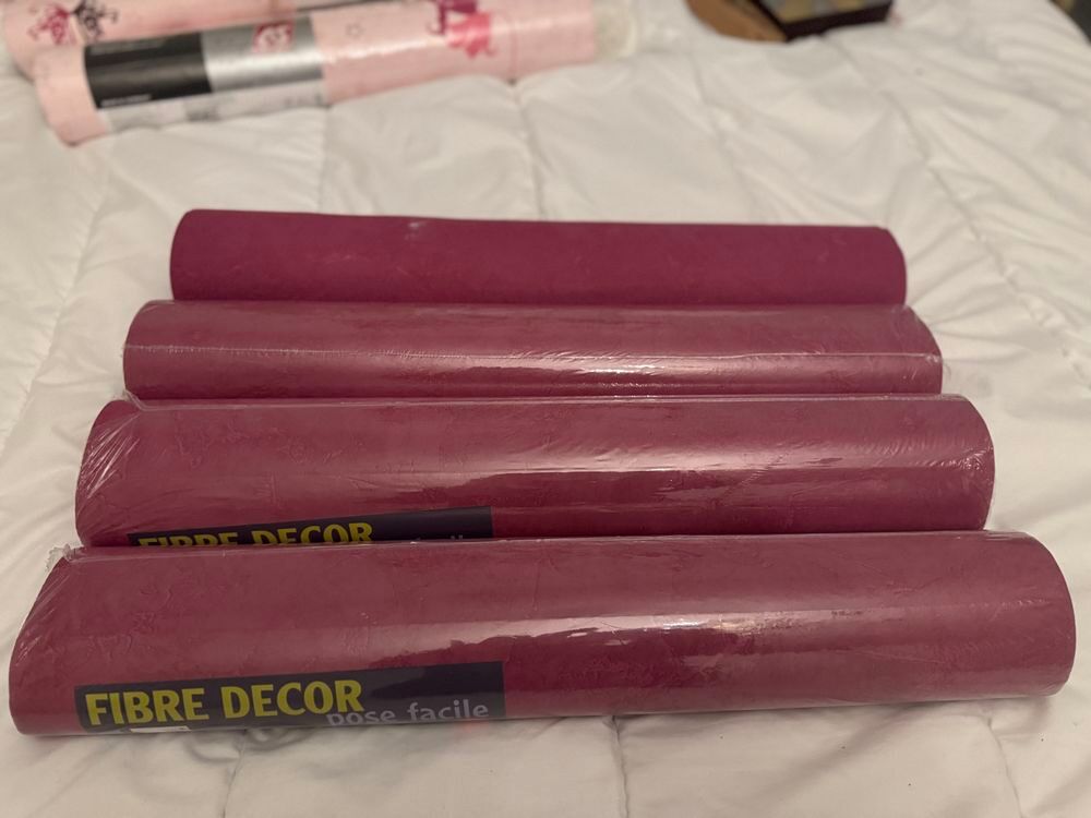 lot rouleaux papier peint chambre fille th&egrave;me clochett Décoration