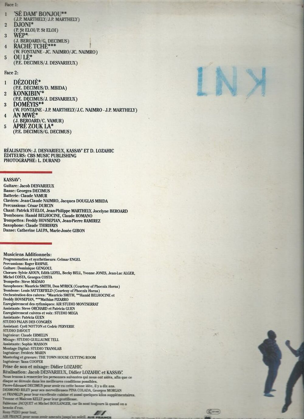 Vinyle 33 T Kassav' 1989 CD et vinyles