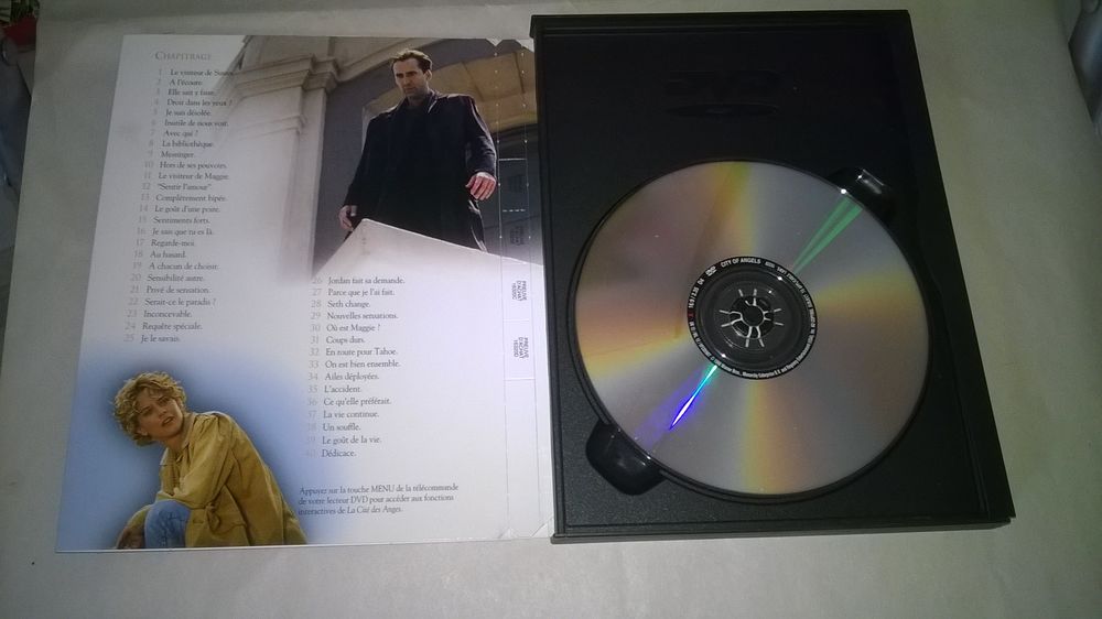 DVD La Cit&eacute; des anges
Nicolas Cage, Meg Ryan 
1998
Excell DVD et blu-ray