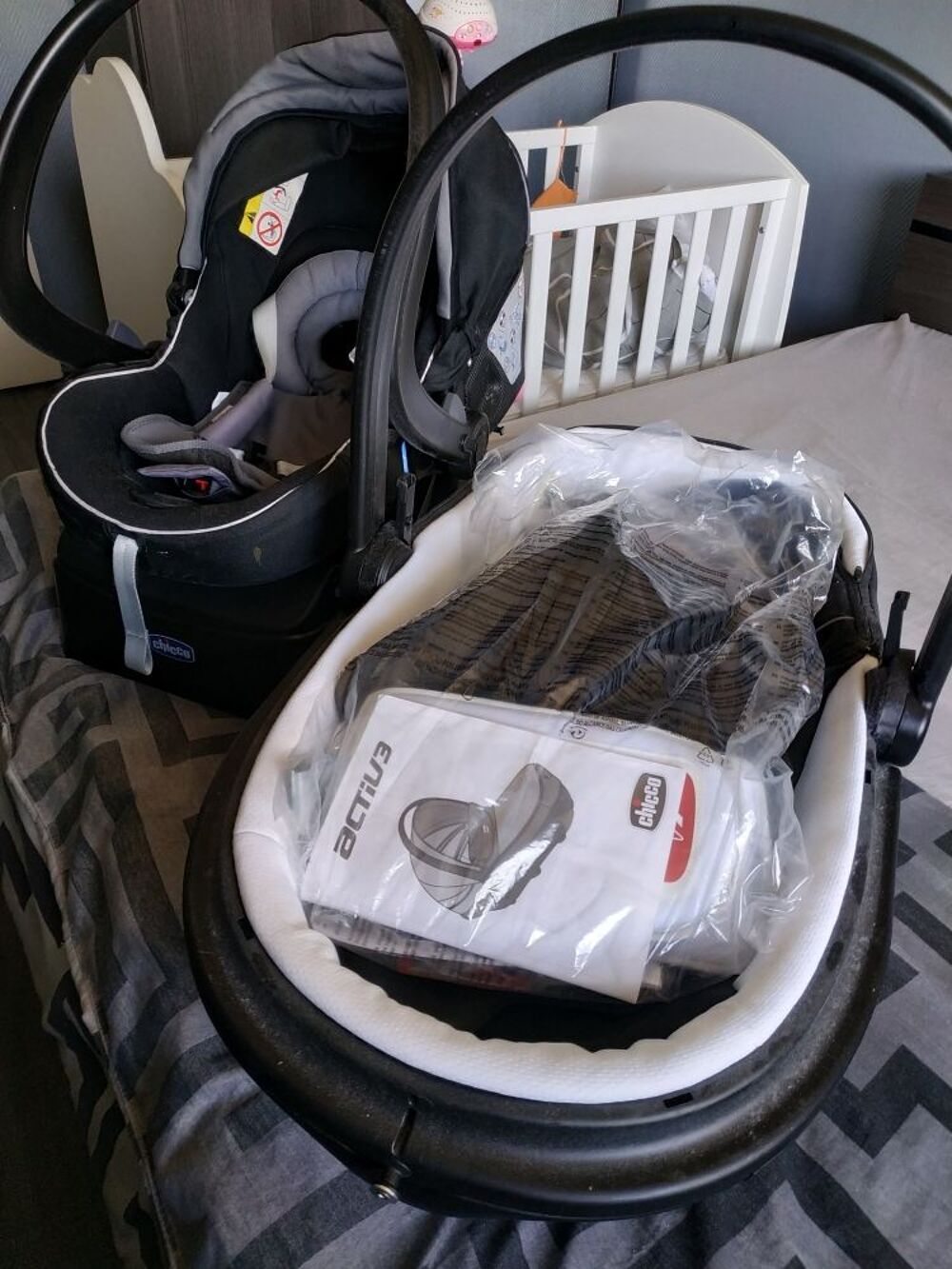 poussette Chicco trio Activ3 compl&egrave;te Puériculture
