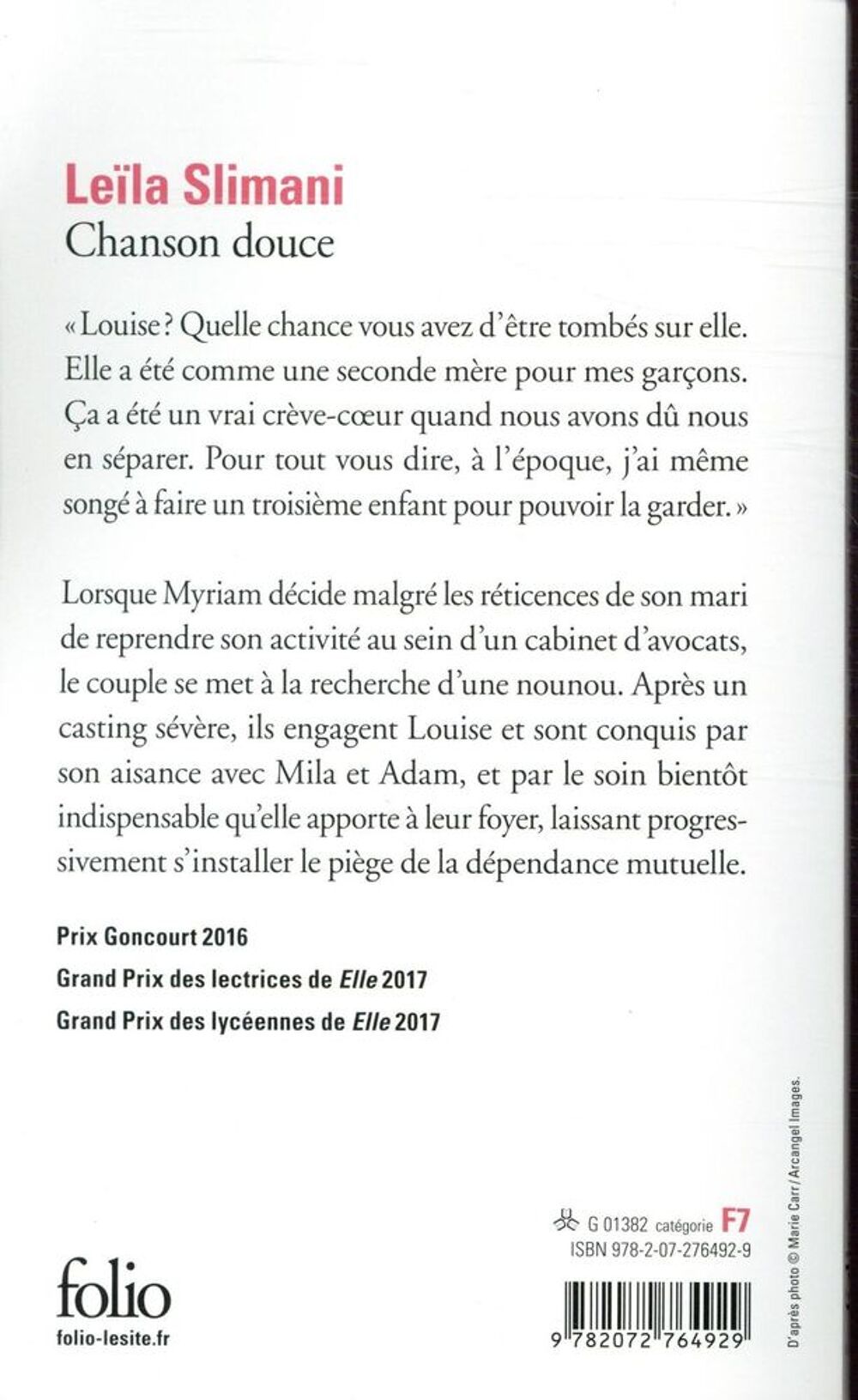 Chanson douce Livres et BD