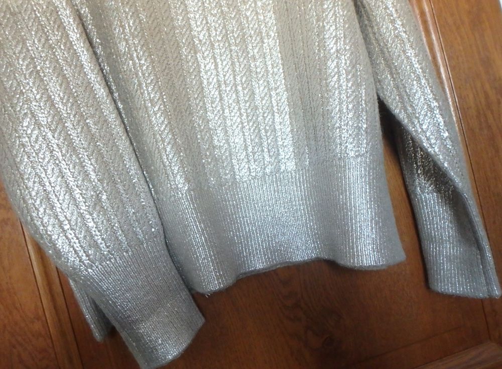 Salsa pull &agrave; col montant gris argent taille L, 40 &agrave; 44 neuf Vêtements