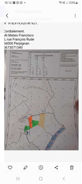  Terrain � vendre 13000 m� Cases-de-p�ne