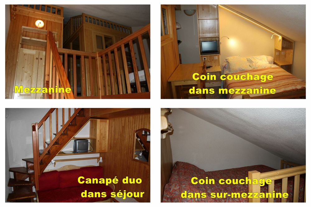   Vallandry-Les Arcs, 2 pices-mezzanine 4  8 pers. Pied pist Rhne-Alpes, Peisey-Nancroix (73210)