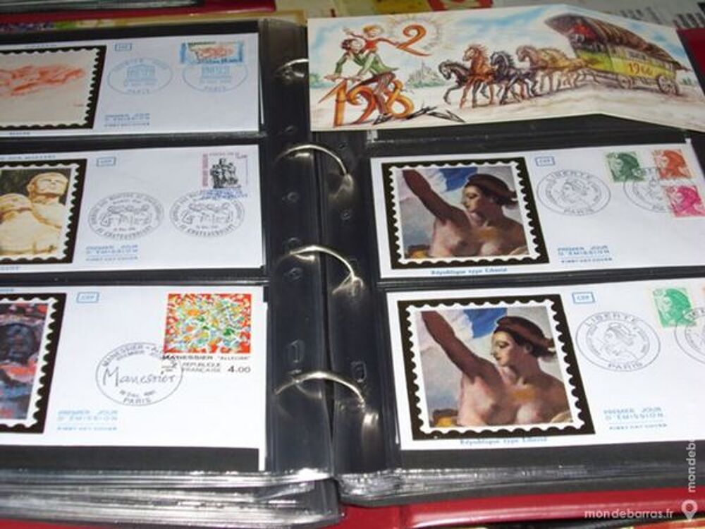 Collection Enveloppes 1er Jour sur Soie FRANCE 
