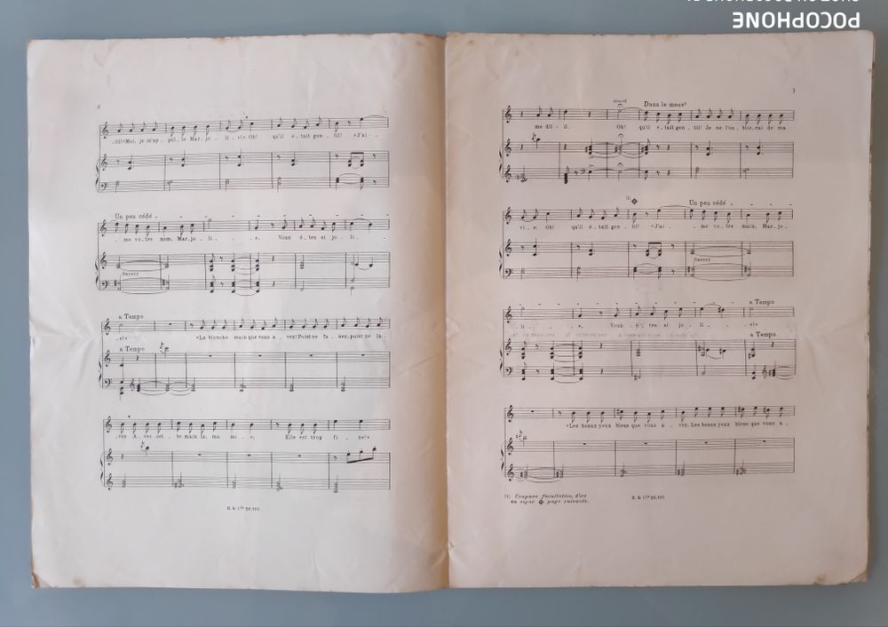 Chanson de Marjolie
po&eacute;sie de L.De.Courmont musique de Th&eacute;odore Dubois Livres et BD