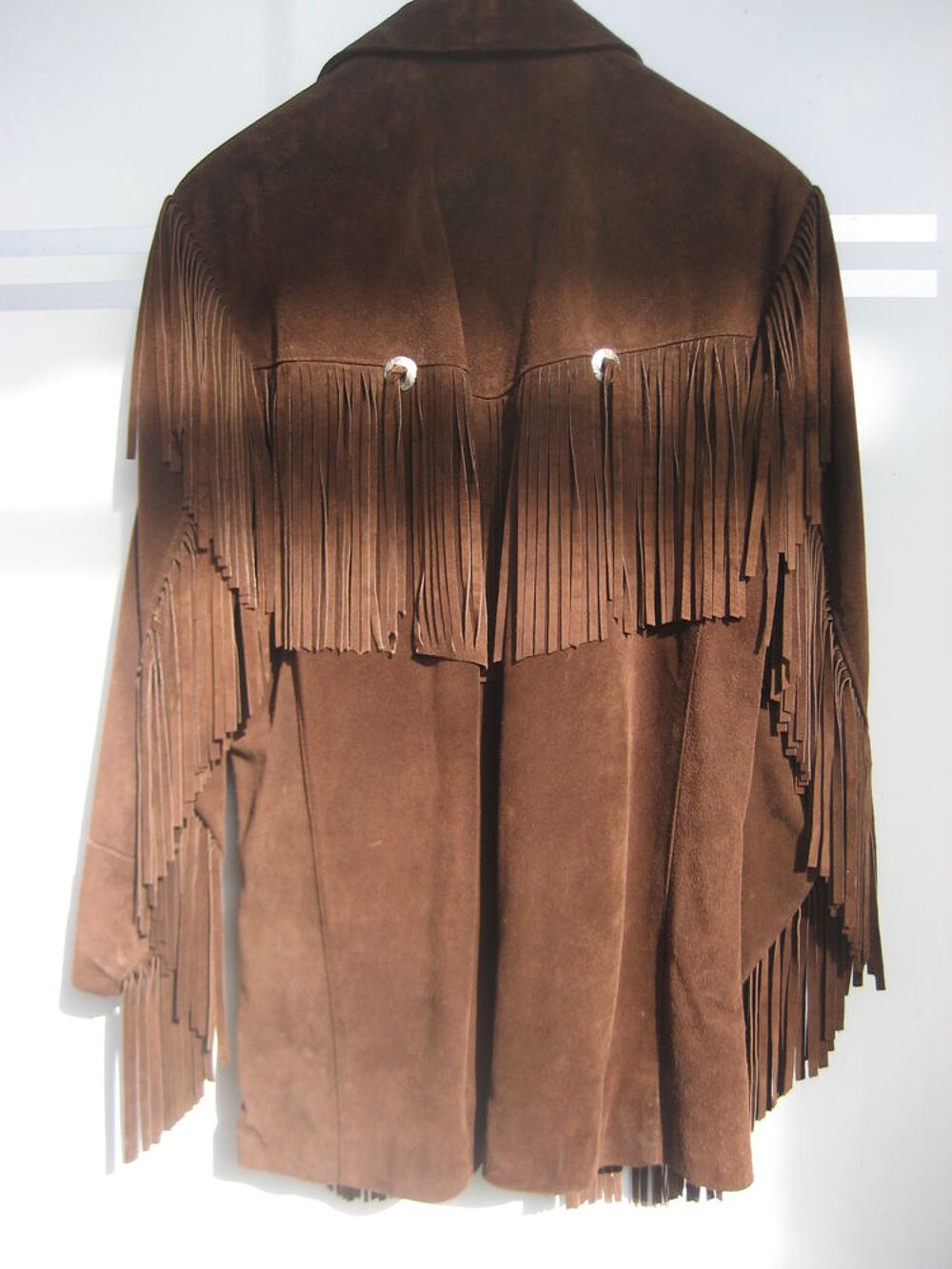 Veste western en daim Vtements