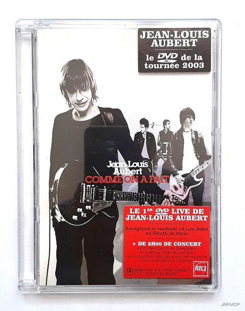 Jean-Louis Aubert ? DVD Live Concert Znith Paris 4 Fontenay-sous-Bois (94)