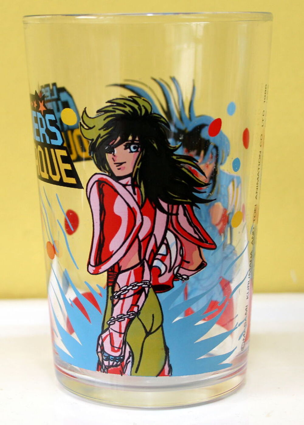 Verre &agrave; moutarde Maille 1986 LES CHEVALIERS DU ZODIAQUE 