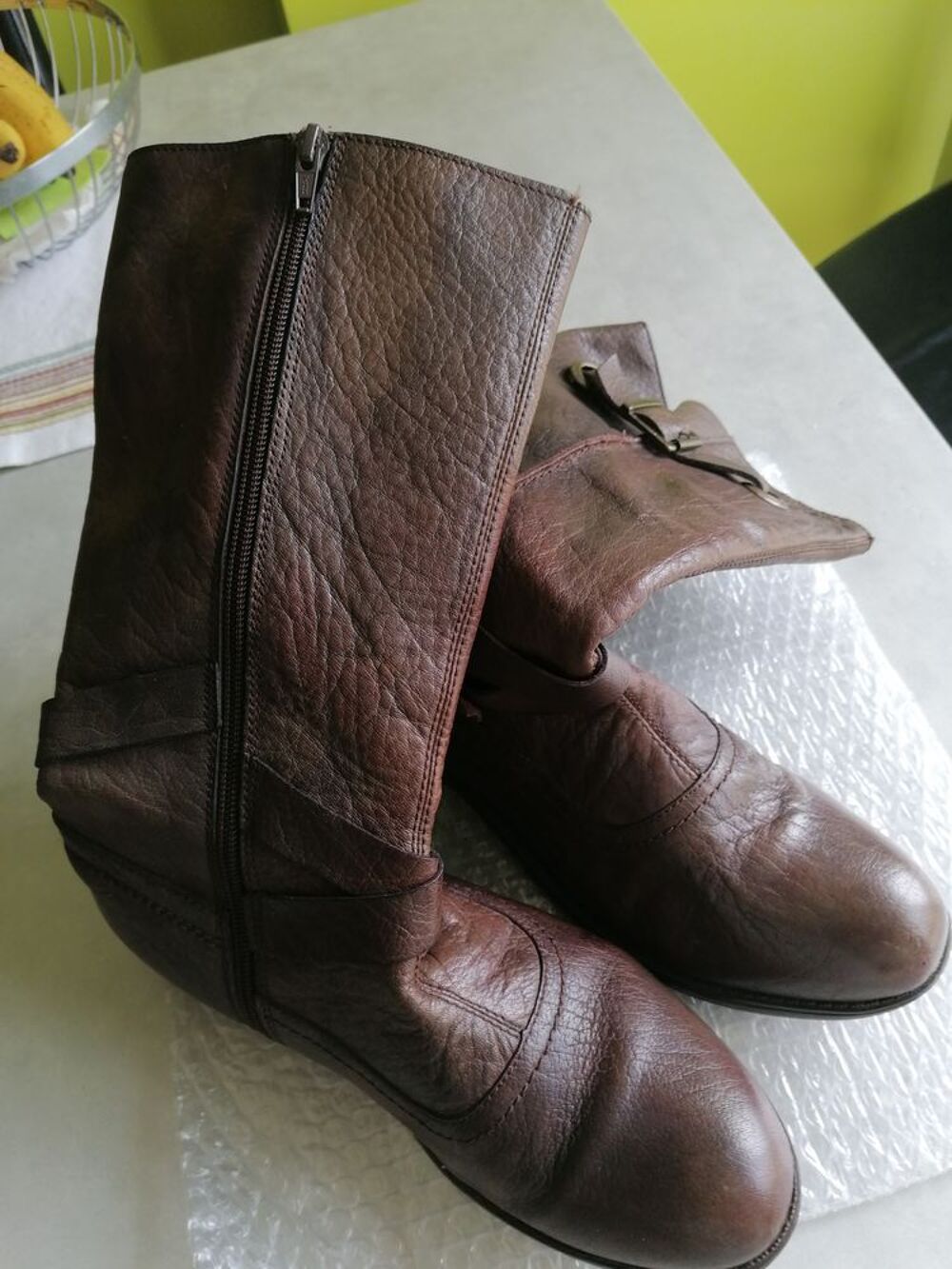 Bottes cuir femme Chaussures