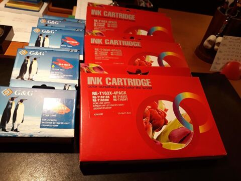 AV 4 LOTS DE 4 CARTOUCHES D'ENCRE. 35 Grainville-la-Teinturire (76)