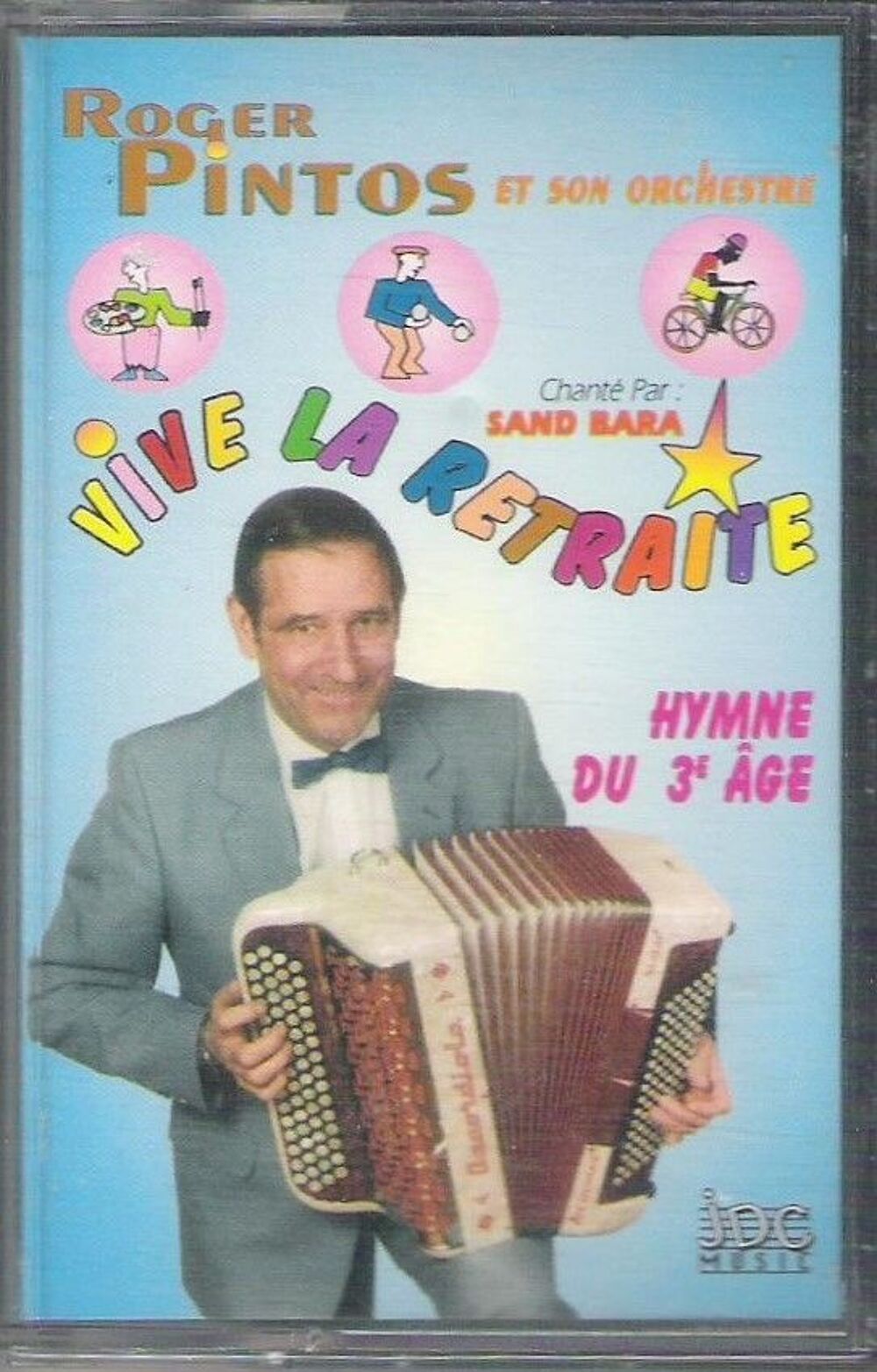 Cassette K7 audio Roger Pintos et son accord&eacute;on CD et vinyles