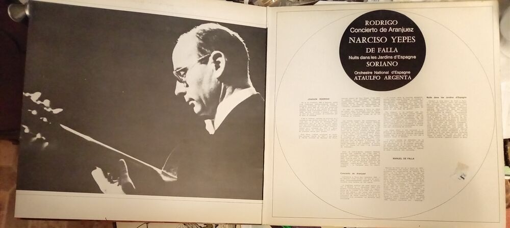 JOAQUIM RODRIGO / CONCERTO DE ARANJUEZ / DISQUE 33 TOURS 
45 CD et vinyles