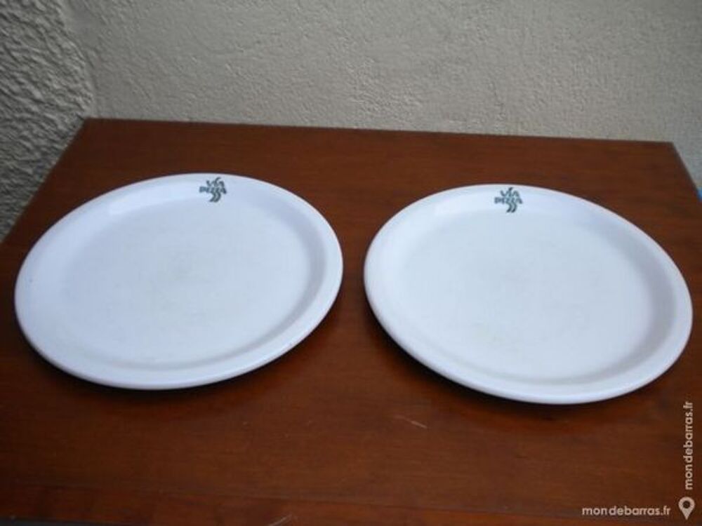 8 ASSIETTES PLATES " ViaPizza " 