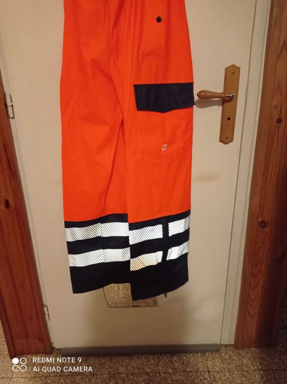 Pantalon Haute Visibilit&eacute; Orange avec Bretelles Vêtements