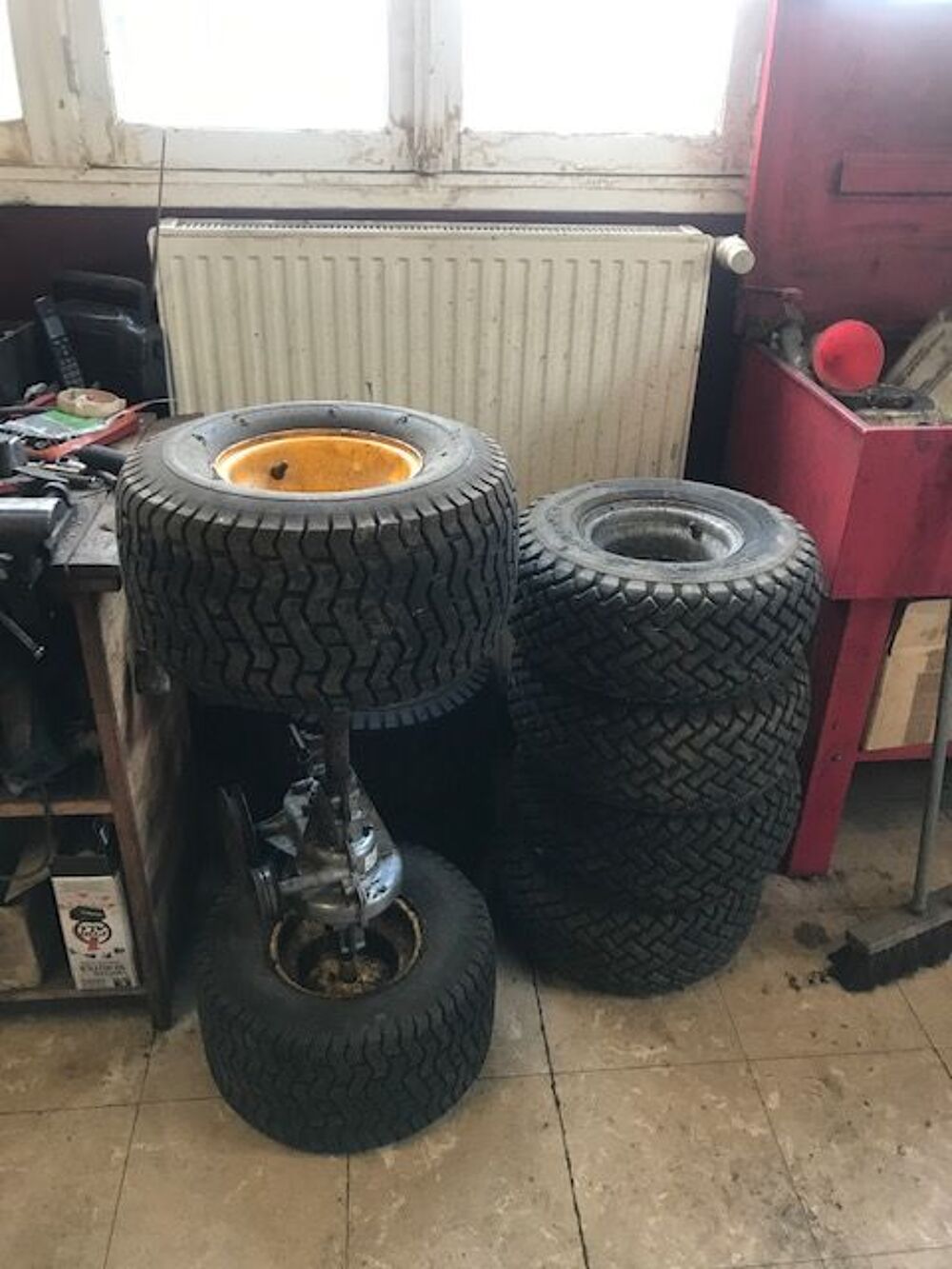 Roues pour tracteur tondeuse Bricolage