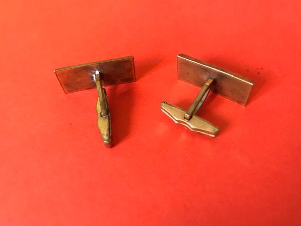 Boutons de manchette ann&eacute;es 50 Bijoux et montres
