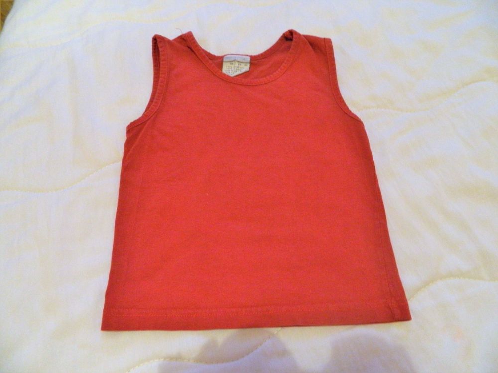 Tee-shirt sans manches 2 ans rouge Vêtements enfants