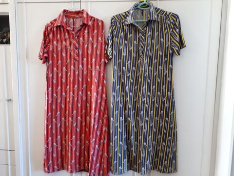 2 robes vintage col chemise  - 38/40 - TBE - 15 euros les 2 15 Villemomble (93)