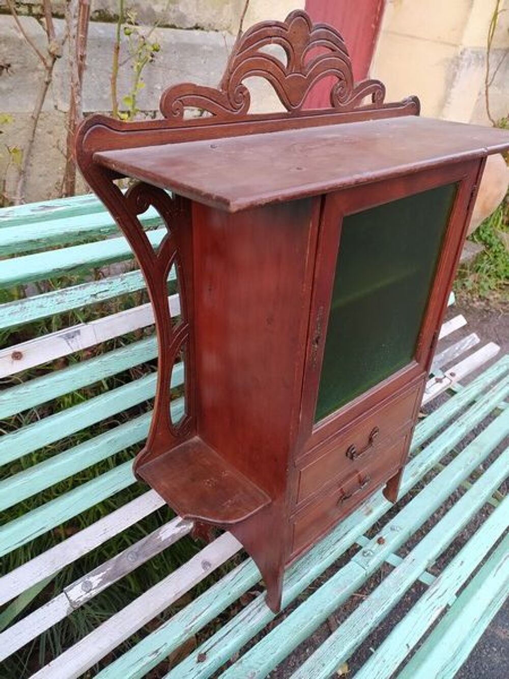 Ancienne Petite Armoire Vitrine Art Nouveau Meubles