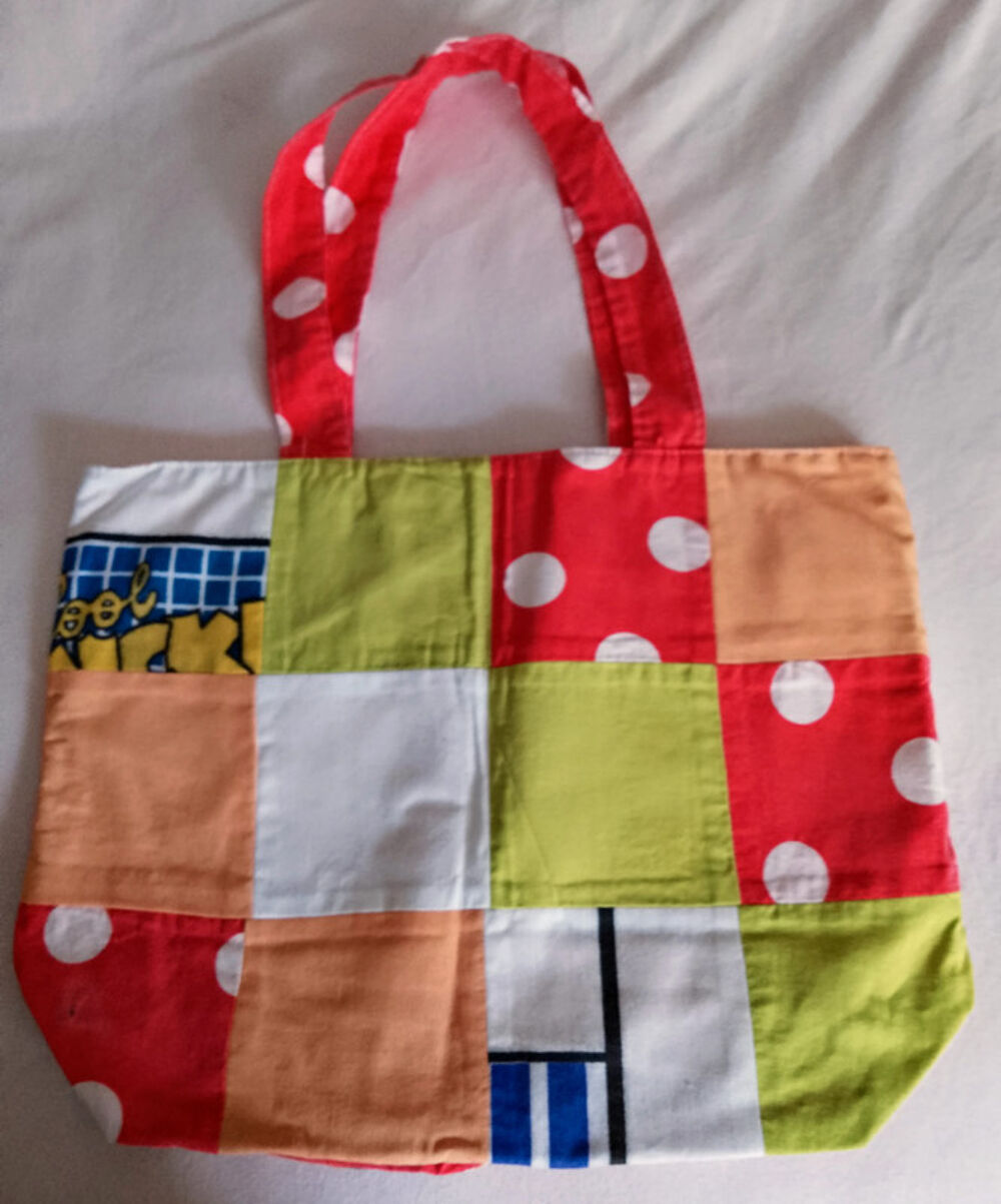 Sac patchwork avec Mickey fait main Maroquinerie