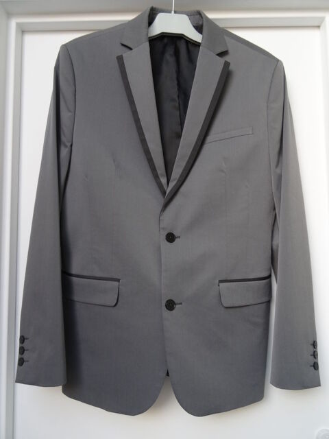Veste Homme grise à revers contrastés TL Villeneuve-d'Ascq (59)