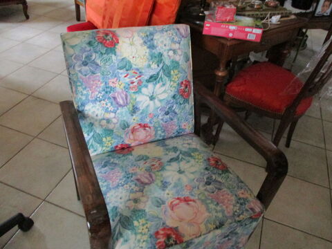 FAUTEUIL Tissu Bois Trs Bon ETAT 50 Tarascon (13)