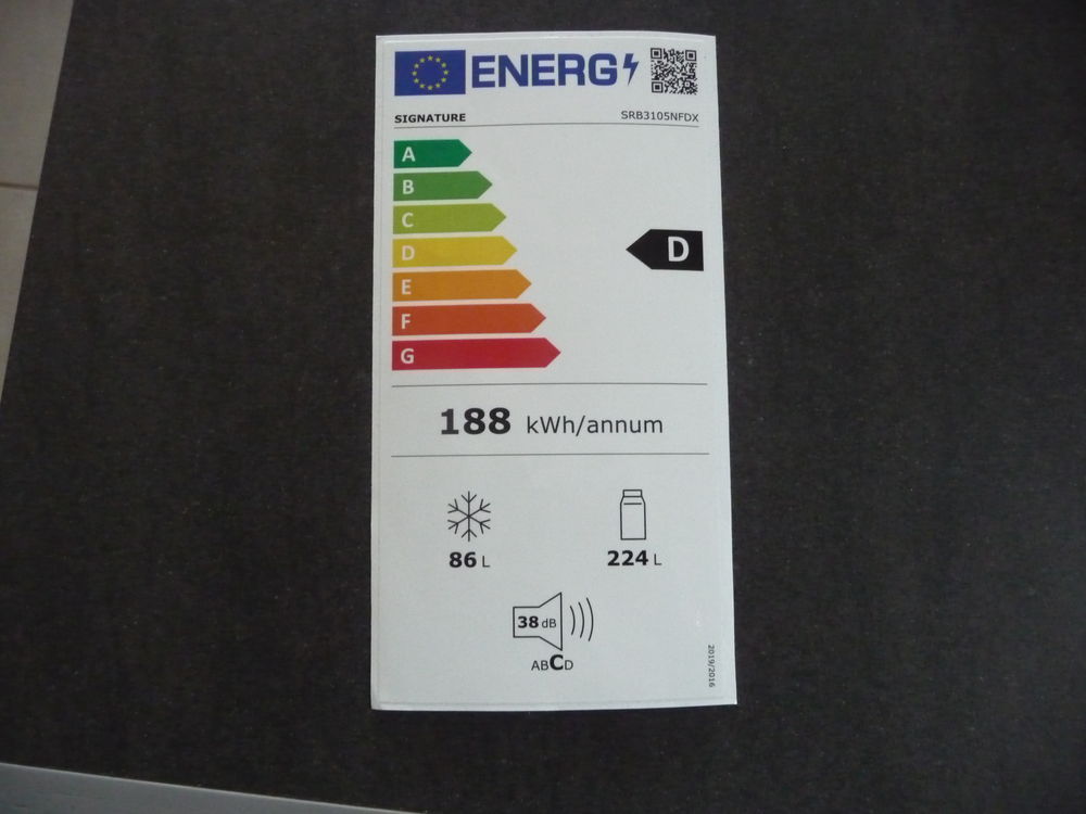 R&eacute;frig&eacute;rateur/cong&eacute;lateur SRB 3105 NFDX Signature neuf Electroménager