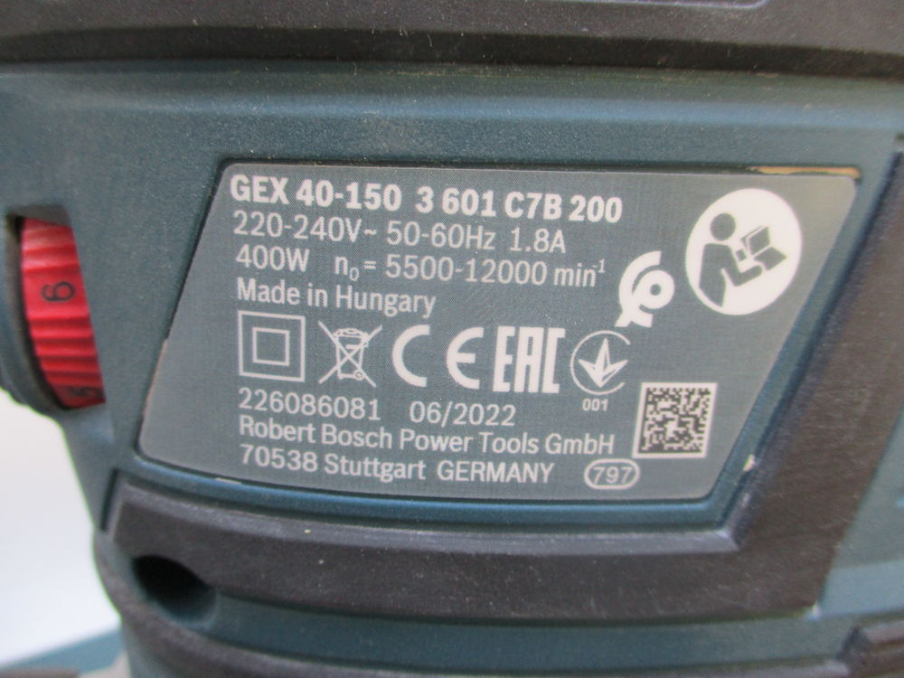 BOSCH GEX 40-150 - Ponceuse excentrique Bricolage
