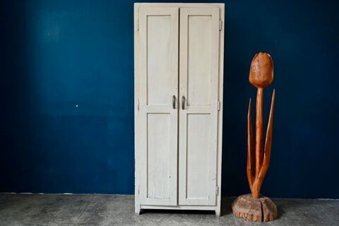 Vestiaire d'atelier armoire parisienne patine vintage indus 590 Wintzenheim (68)