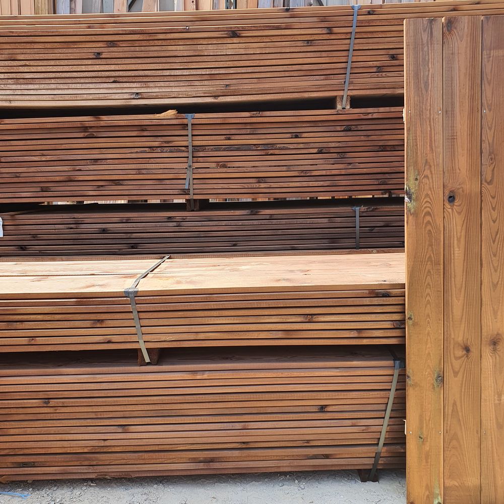 TERRASSE Bois Trait&eacute; AUTOCLAVE MARRON Bricolage