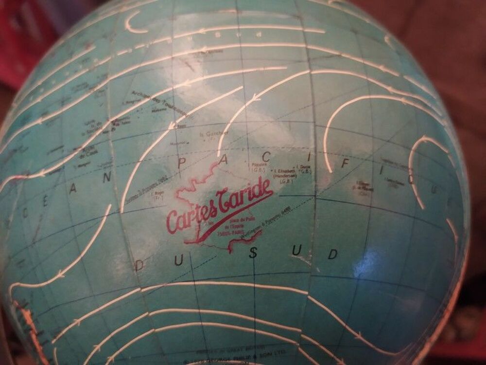 Lampe Mappemonde Globe Terrestre Taride Vintage 
Décoration