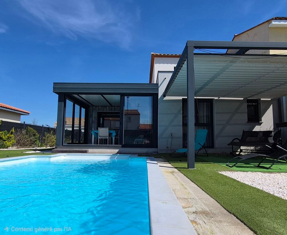 Vente Maison Maison avec piscine, R+1, 3 faces, 125m² sur terrain 461m² Rivesaltes