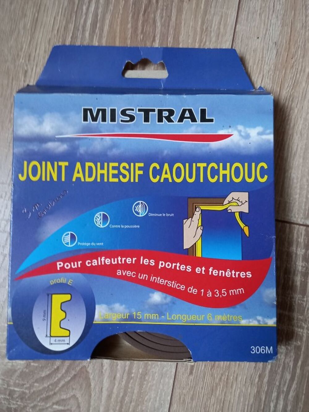 Joint adh&eacute;sif caoutchouc marron marque mistral comme neuf Bricolage
