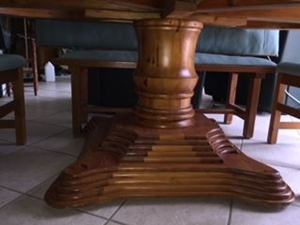 TABLE MARINE BOIS ET VERRE Meubles