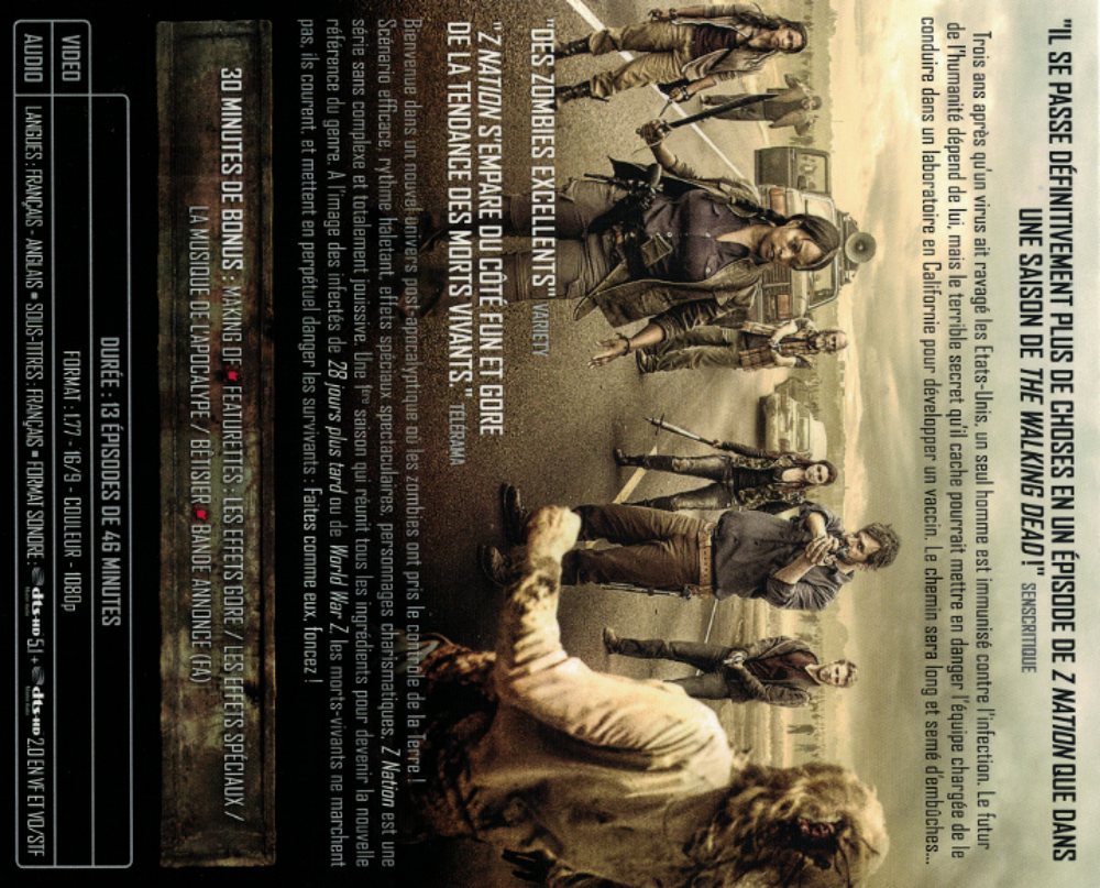 Z NATION, saison n&deg; 1. Hell DVD et blu-ray