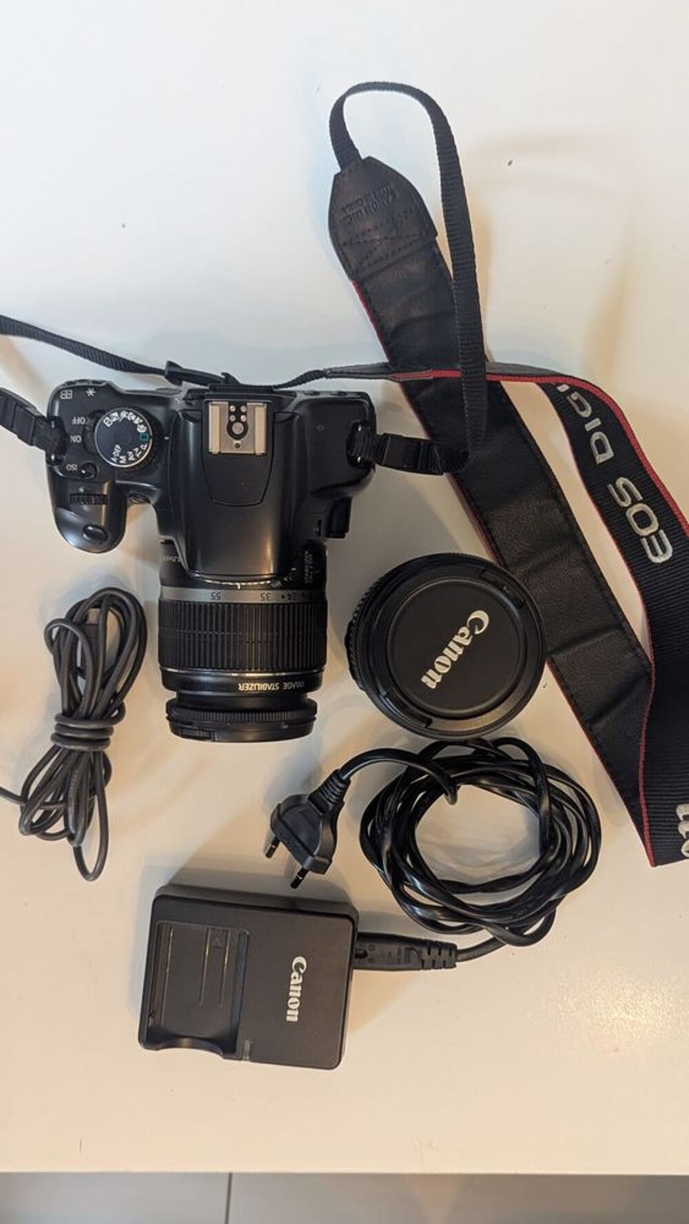 Pack photo Canon EOS 450D + 2 objectifs, flash, sac Photos/Video/TV