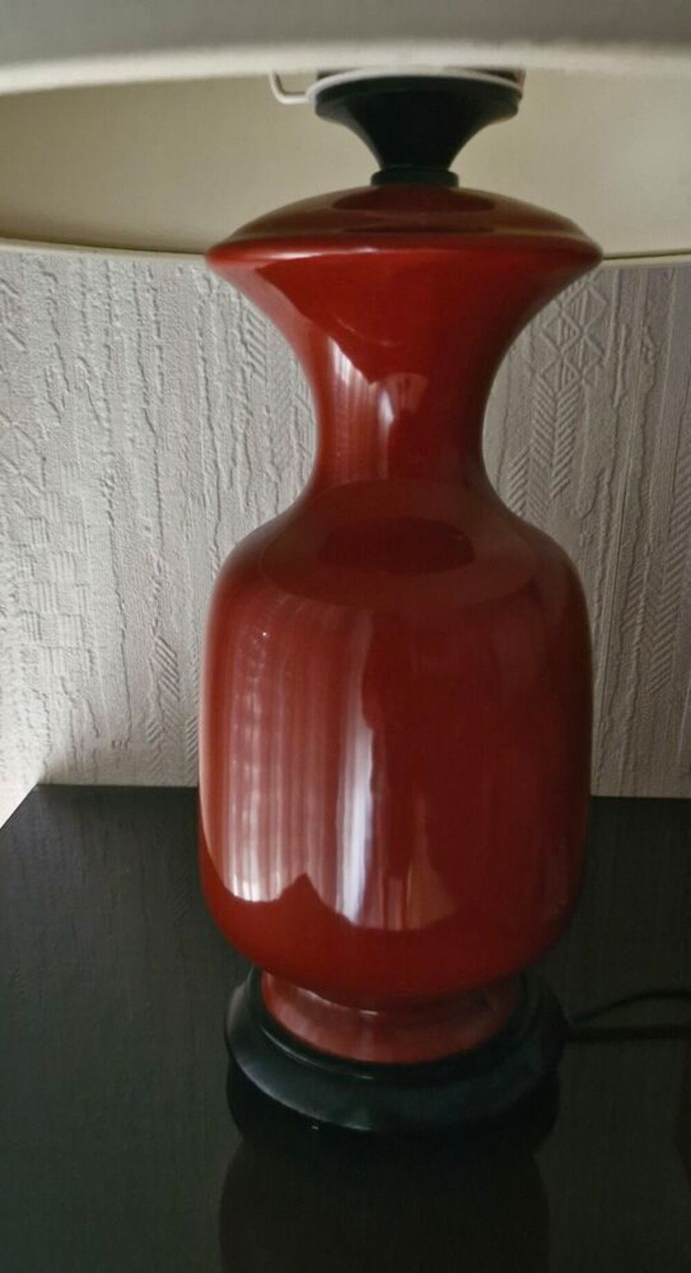 Lampe vintage en c&eacute;ramique terracotta ? Ann&eacute;es 70/80 Décoration