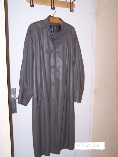 manteau cuir gris taille 42 60 Saint-Martin-de-Seignanx (40)
