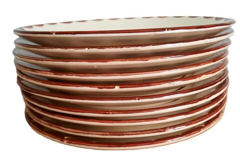 10 assiettes creuses,  LONGCHAMP Modèle Agen. 45 Échillais (17)