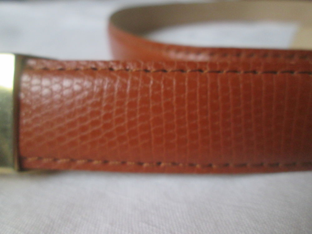 Ceinture homme croute de cuir vachette marron Vêtements
