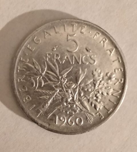 Pi�ce de 5 francs argent. 15 Vierzon (18)