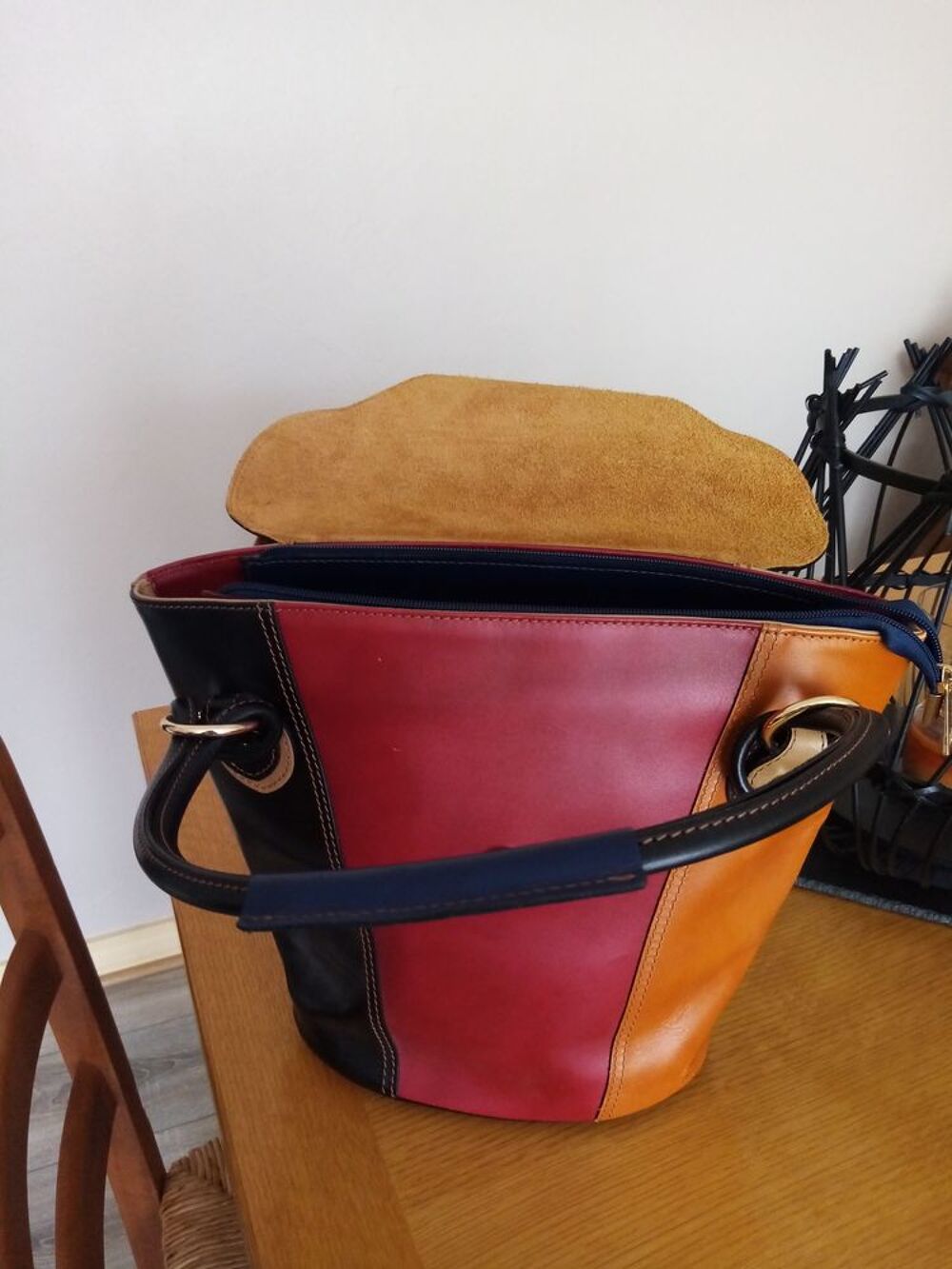 sac &agrave; main en cuir de vachette Maroquinerie