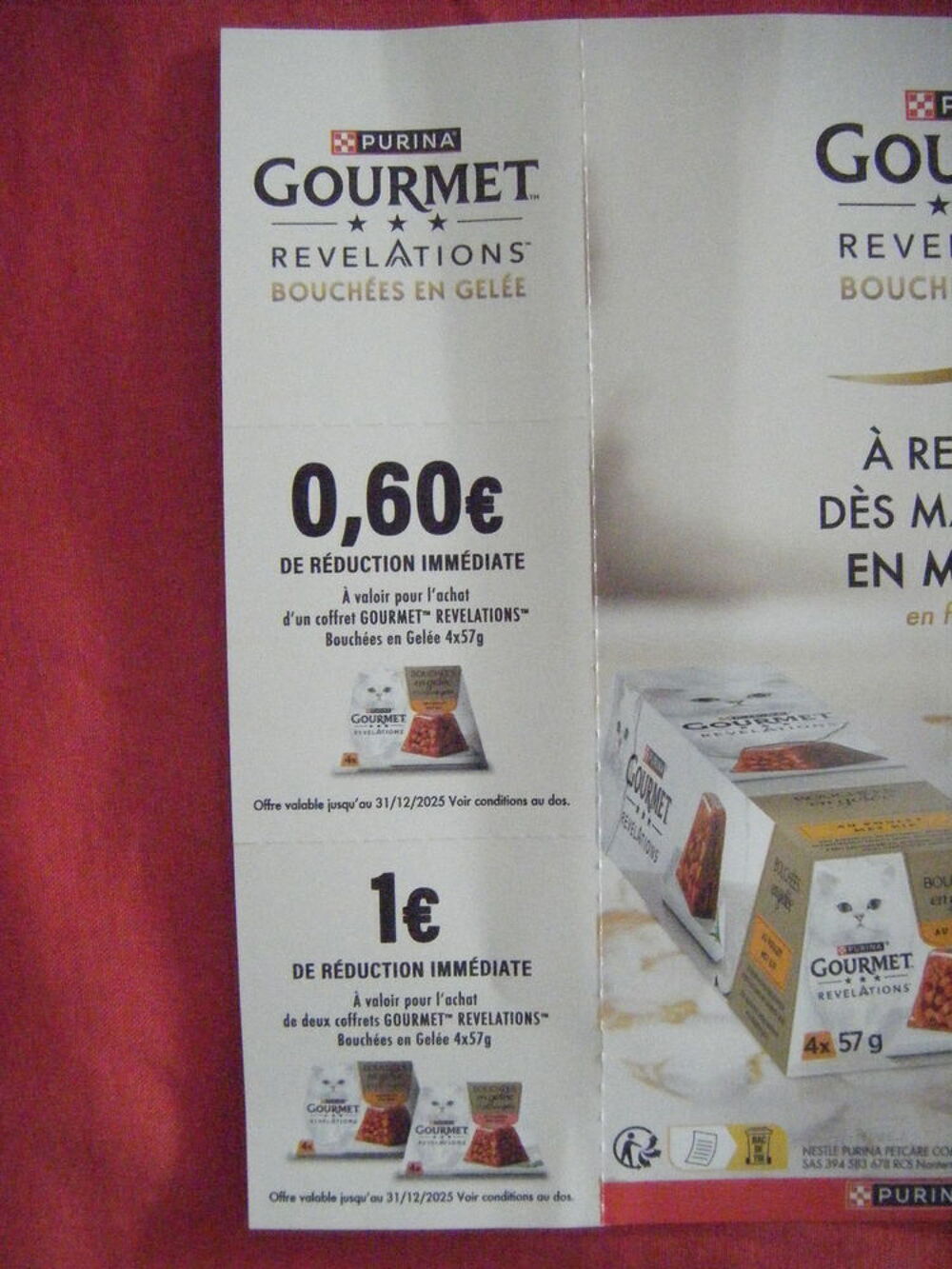 PURINA Gourmet bouch&eacute;es en gel&eacute;e au poulet 2x57g pour CHAT Bricolage